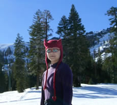 Justine reports that the Snow Devil is a hit on the mountain 