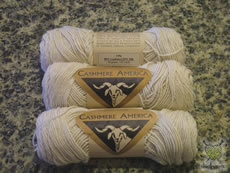 the resultant cashmere yarn
